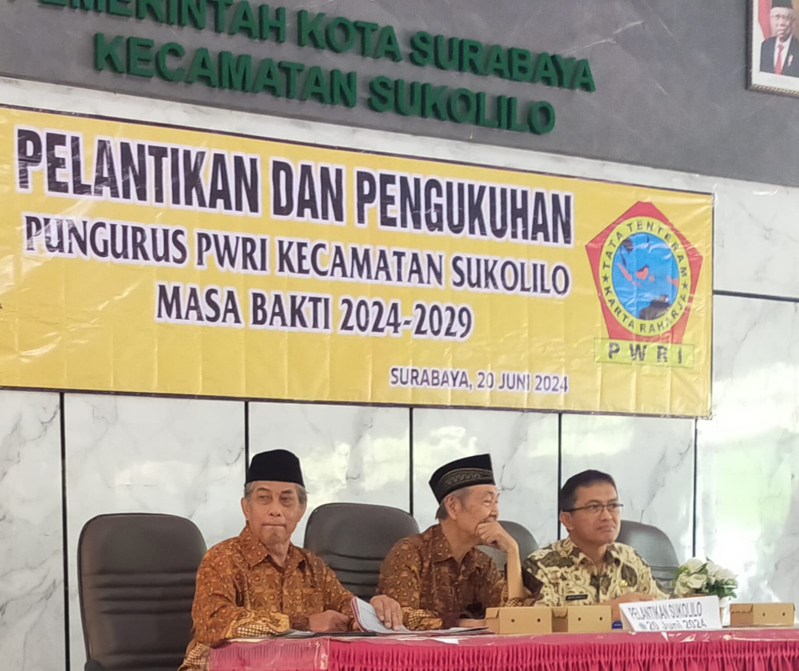 Pelantikan Pengurus Wredatama Kecamatan Sukolilo Masa Bakti 2024-2029
