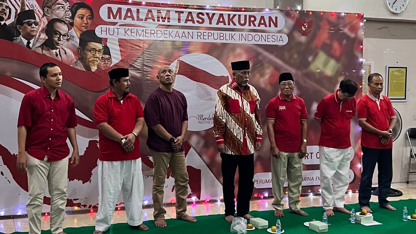 Suasana Peringatan Tasyakuran 17 Agustus tahun 2024 di beberapa RT di BME